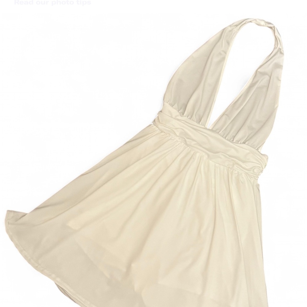 Cute White Halter Dress